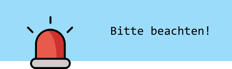 Bild Bitte beachten